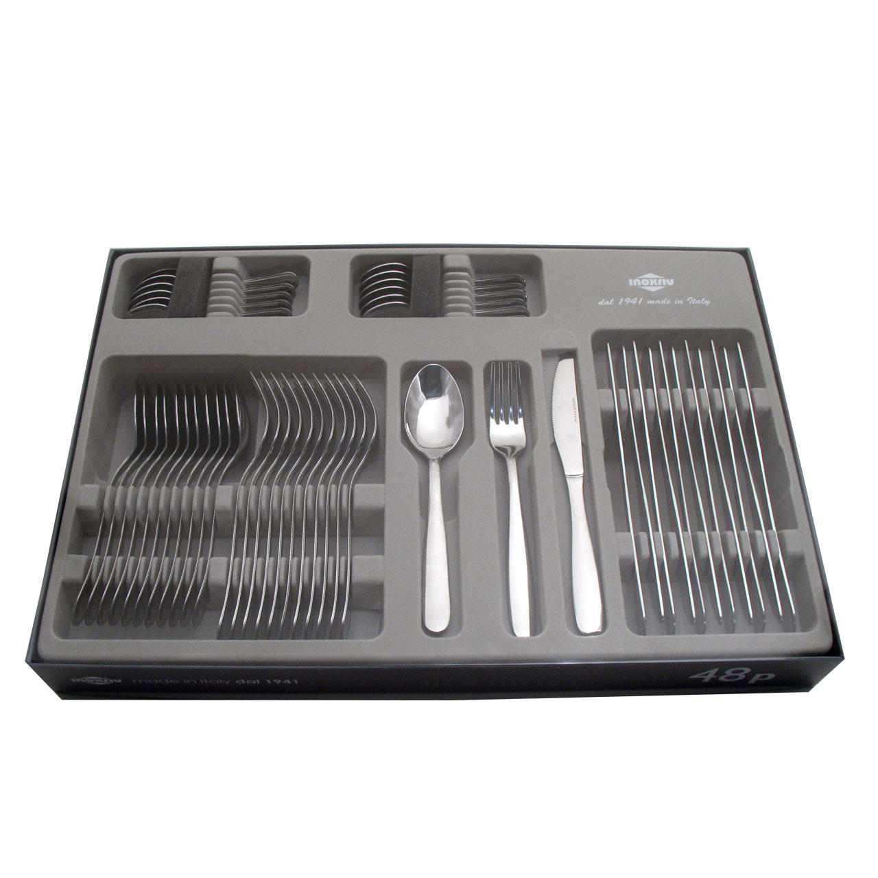 67128048 48 pcs. cutlery knife pressed knife Design Window Box 