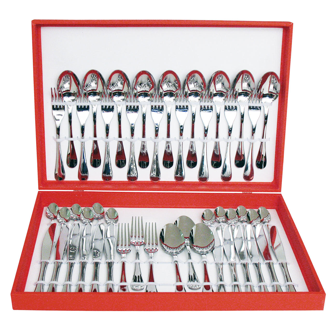 61331048 48 pcs. cutlery set Wooden Box 