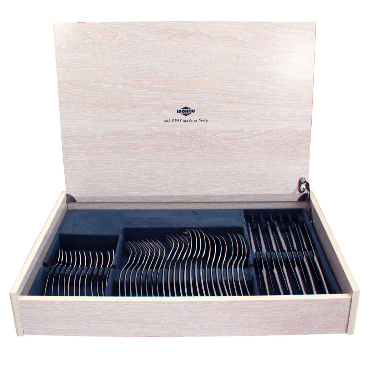 66123048 Servizio posate 48 pz. Bauletto Legno 