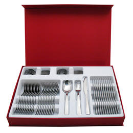 66410047 48 pcs. cutlery set pressed knife Design Case 