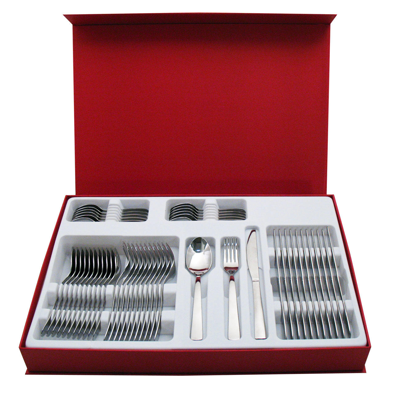 66410047 48 pcs. cutlery set pressed knife Design Case 