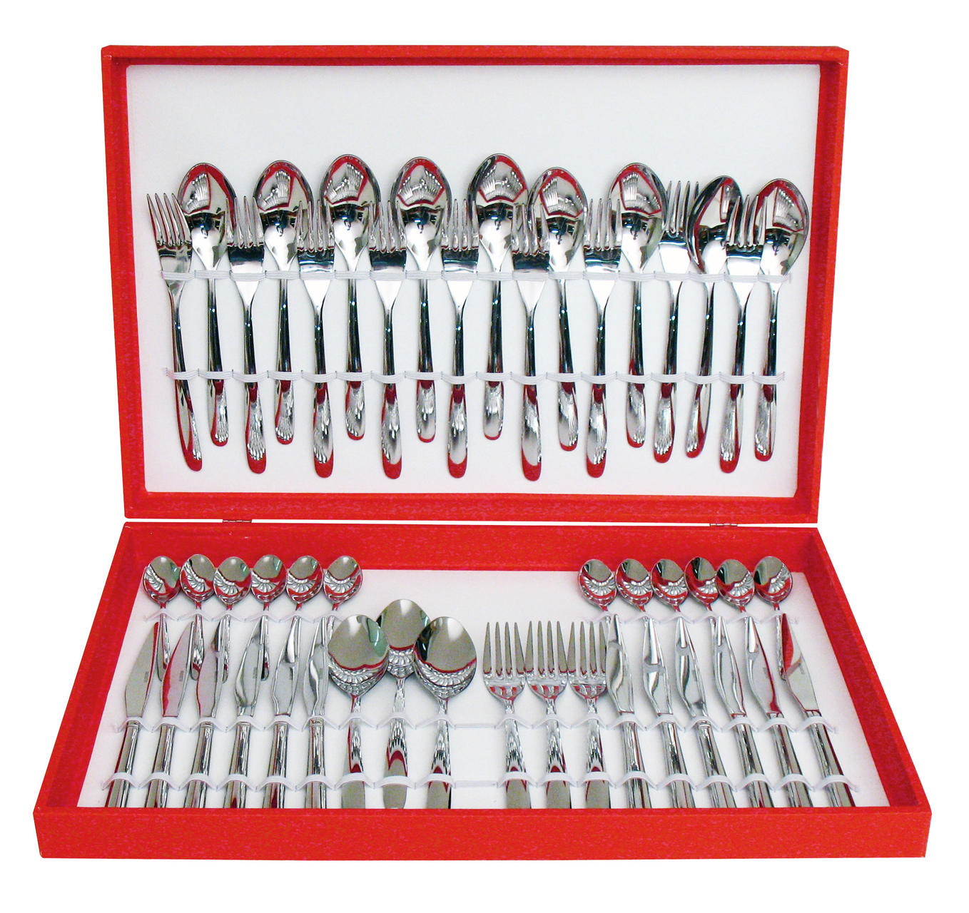 61111048 48 pcs. cutlery set Wooden Box 