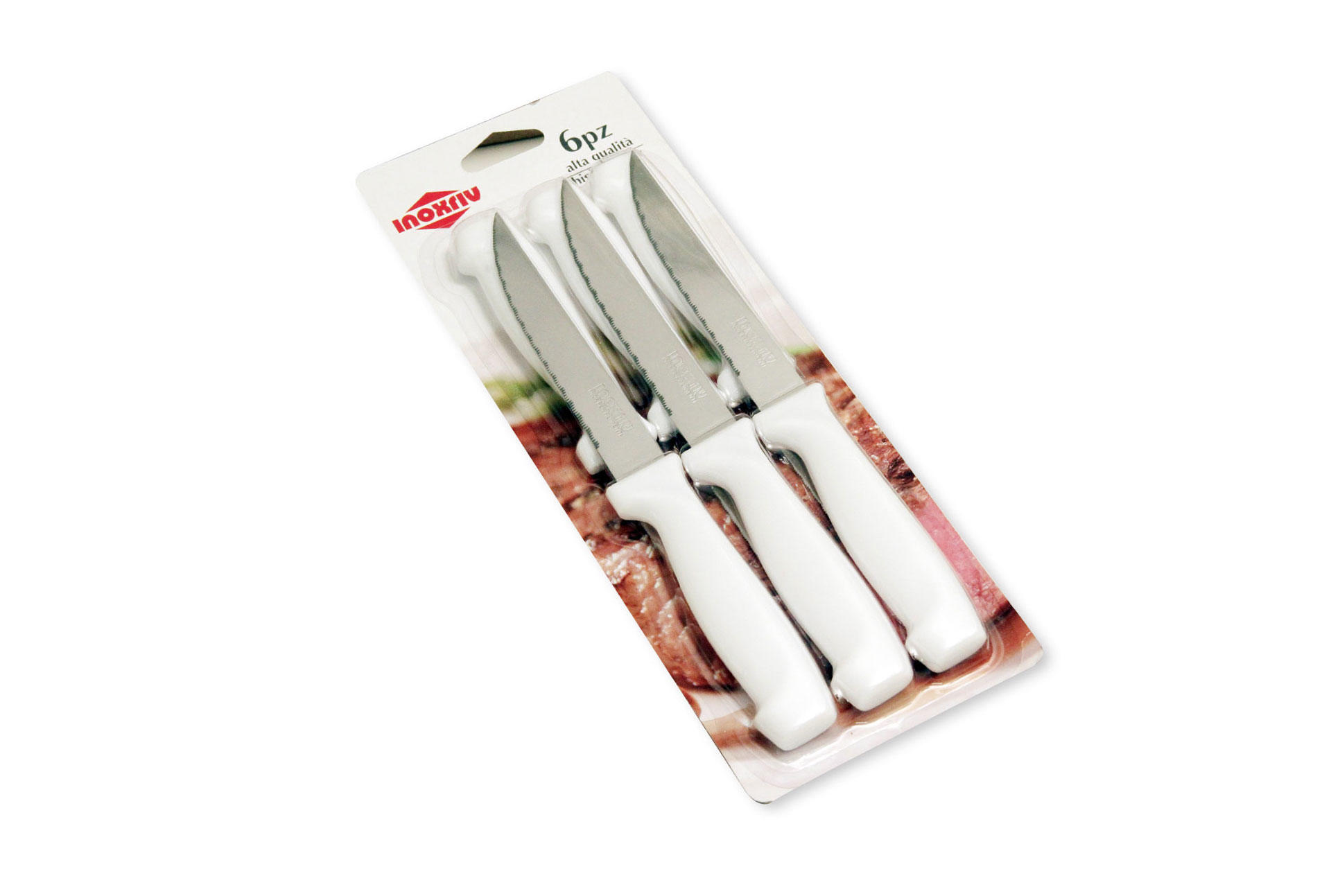 62125107 Blister 6 coltelli bistecca 