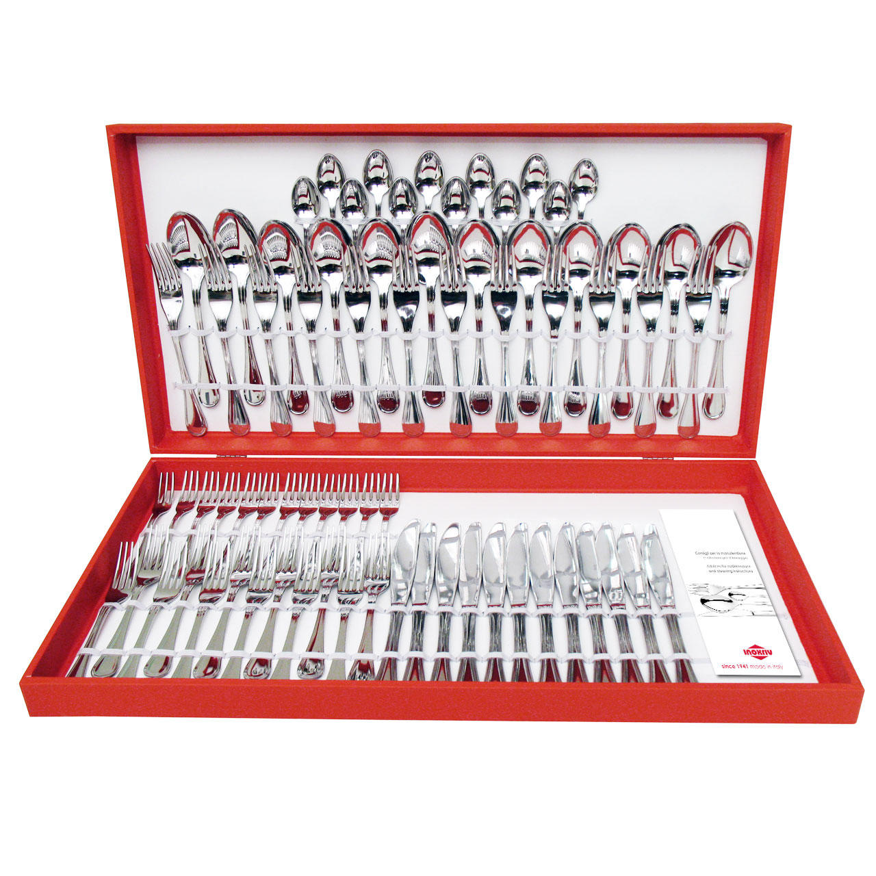 61010072 Servizio posate 72 pz. Astuccio Lusso 